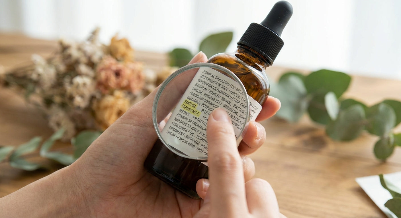 How to spot synthetic fragrance hiding in a skincare label