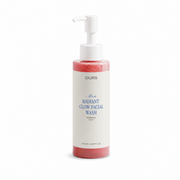 Men's Radiant Glow Facial Wash in a pump bottle for normal to oily skin. 145 ml cleanser. 98% natural-origin gel.