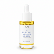 Men RETINOL-FREE ALTERNATIVE OIL SERUM in a glass bottle with a dropper for all men skin types.