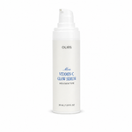 OLIRS Men Vitamin C Glow Serum in pump bottle for brighter, hydrated skin, suitable for men's skin type.