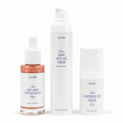 Visible Aging Defence Box featuring Peptide Serum, Daily Anti-Age Cream, and Smoothing Eye Cream for mature skin.