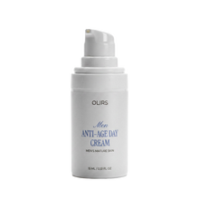 Men Anti-Age Day Cream 15 ml bottle for mature skin care, lightweight formula in a sleek design.