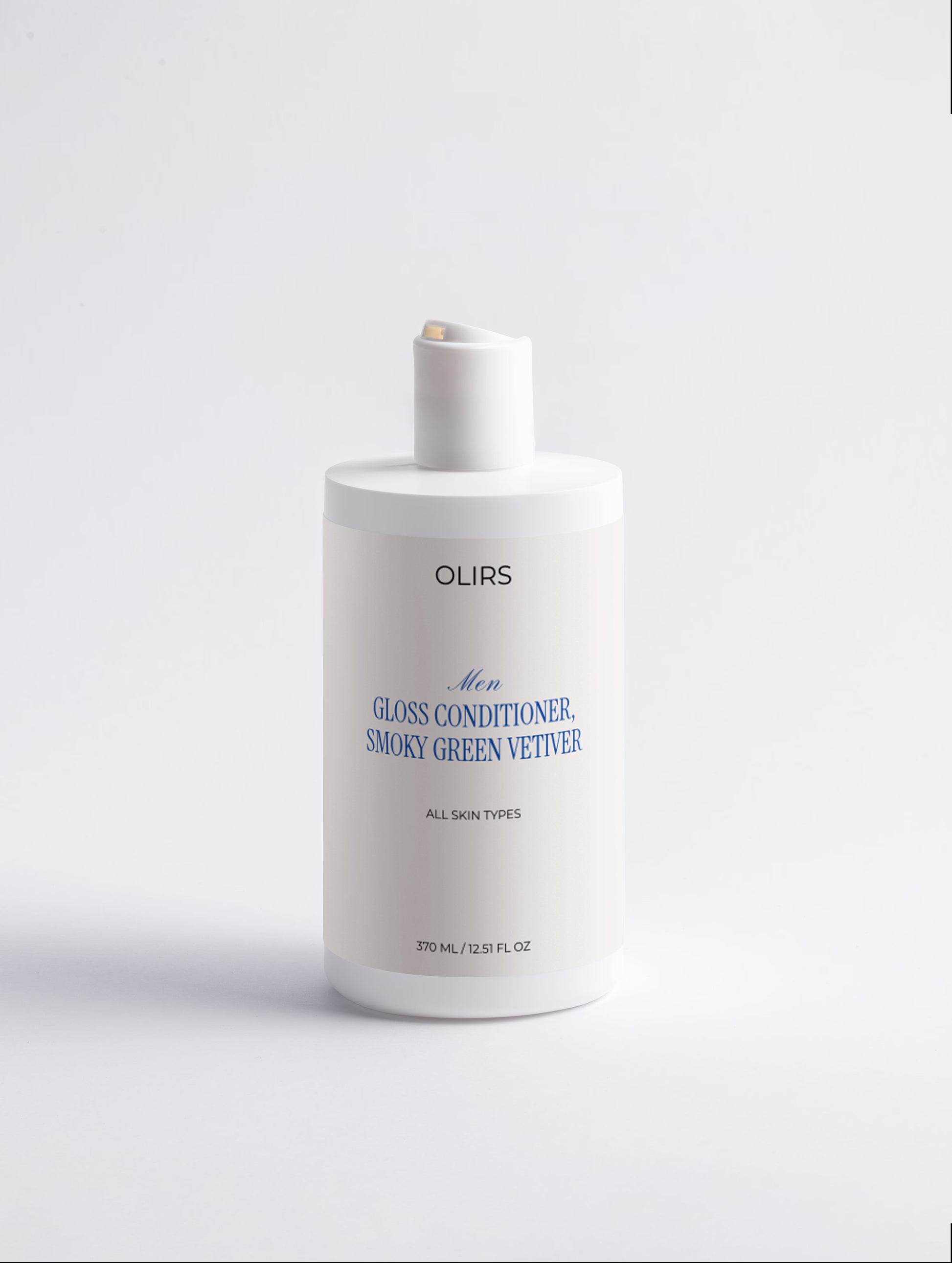 Gloss Conditioner, Smoky Green Vetiver product in a sleek bottle for nourishing hair care.