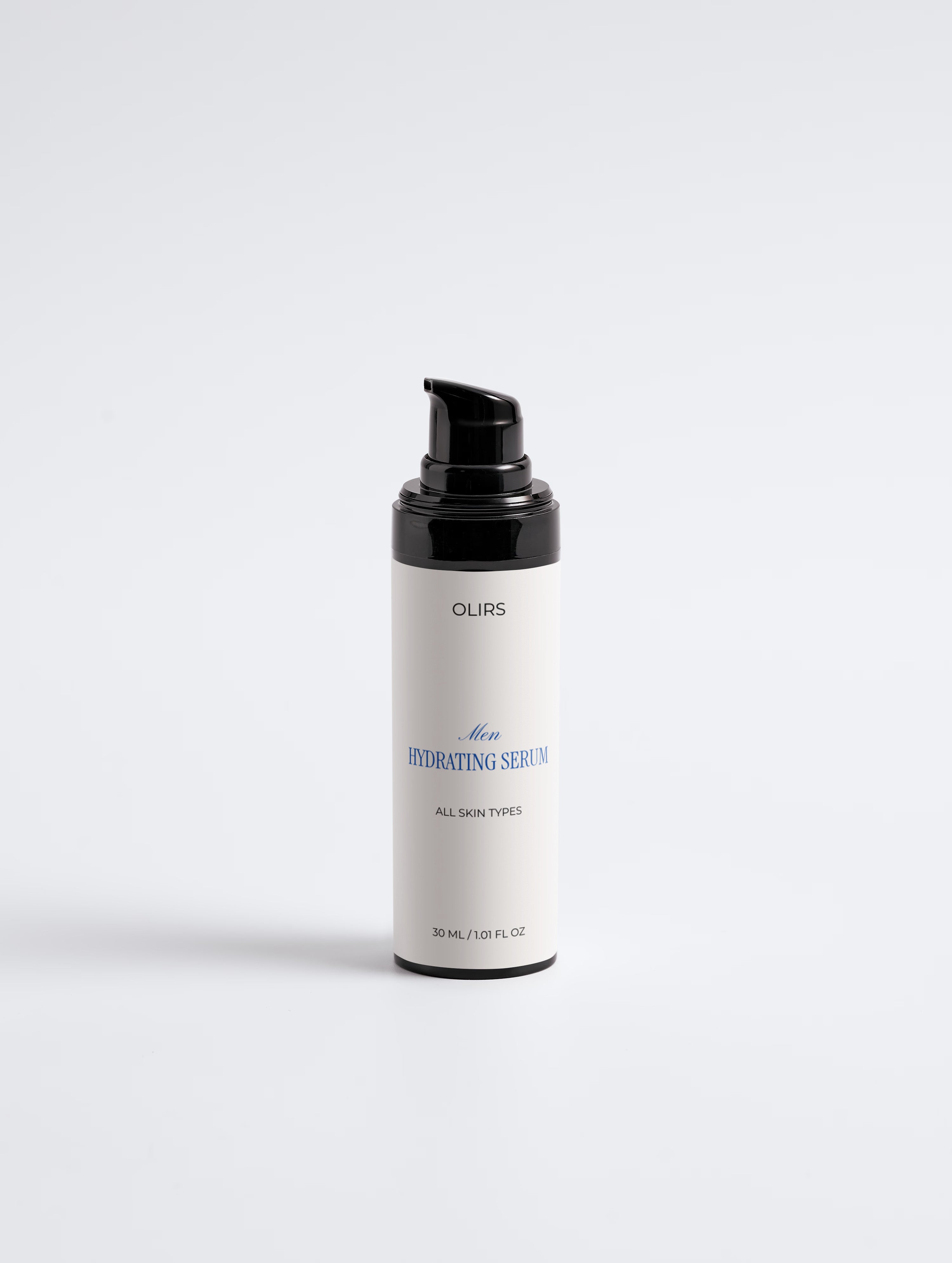 Men Hydrating Serum, lightweight face serum for all skin types, provides moisture boost and comfort.